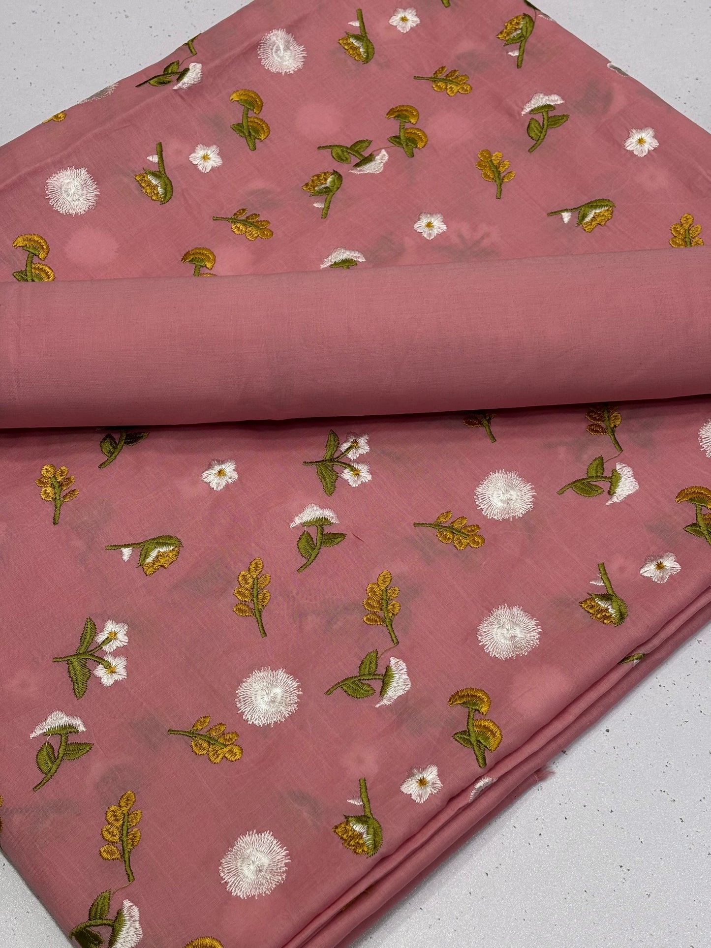 2pcs Lawn Embroidery