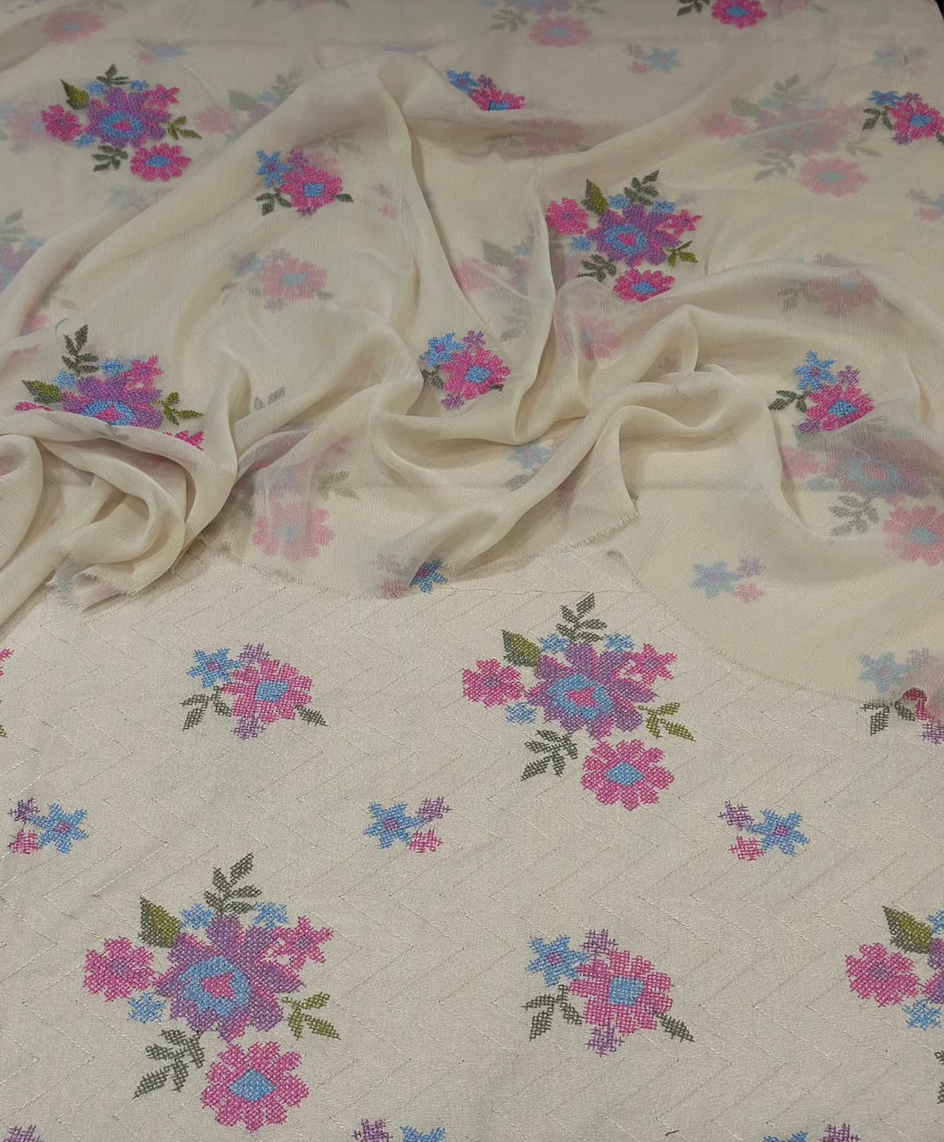 Bareeze Embroidered 3PC Winter Karandi KK5 | Premium Winter Collection