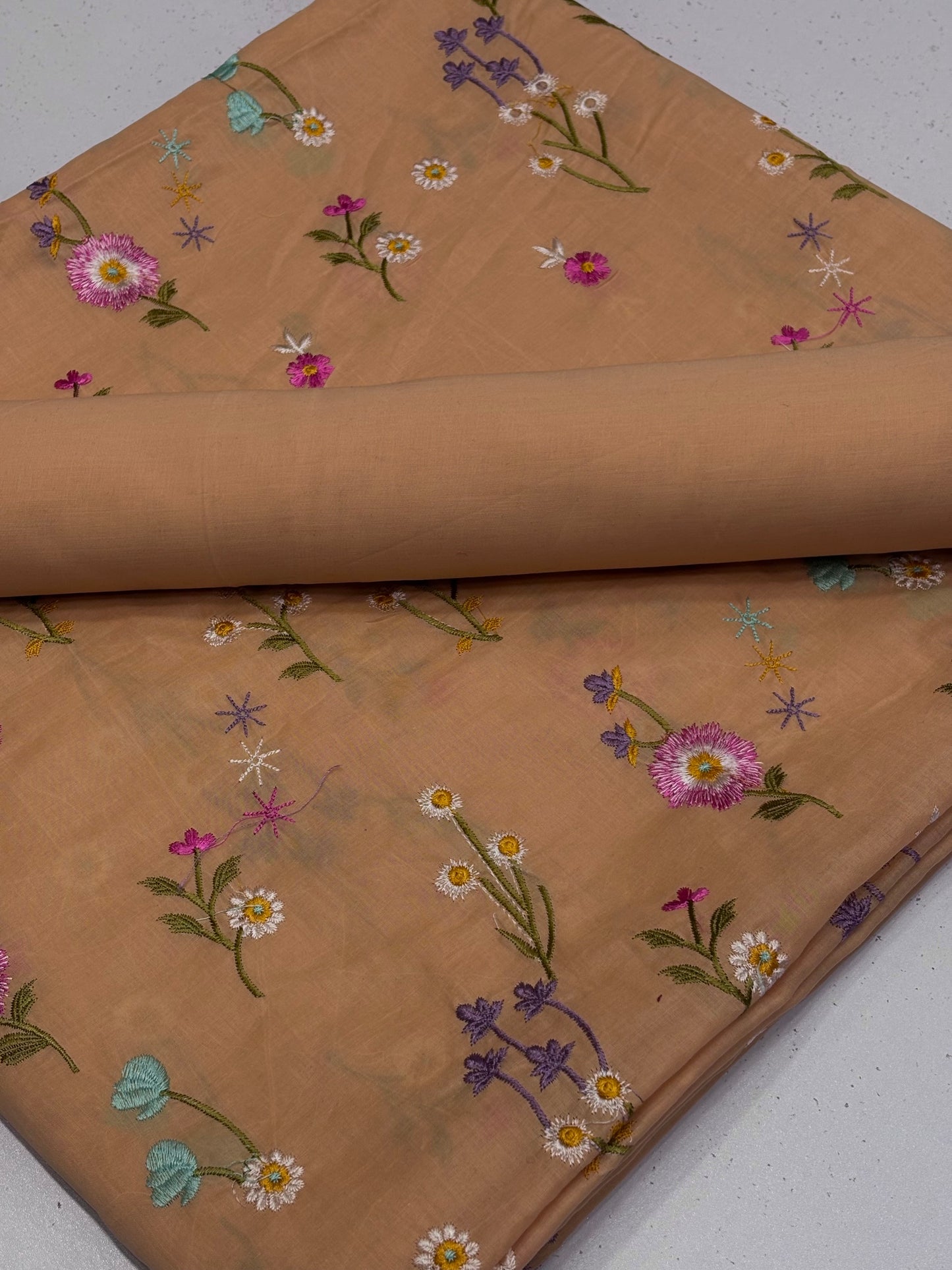 2pcs Lawn Embroidery