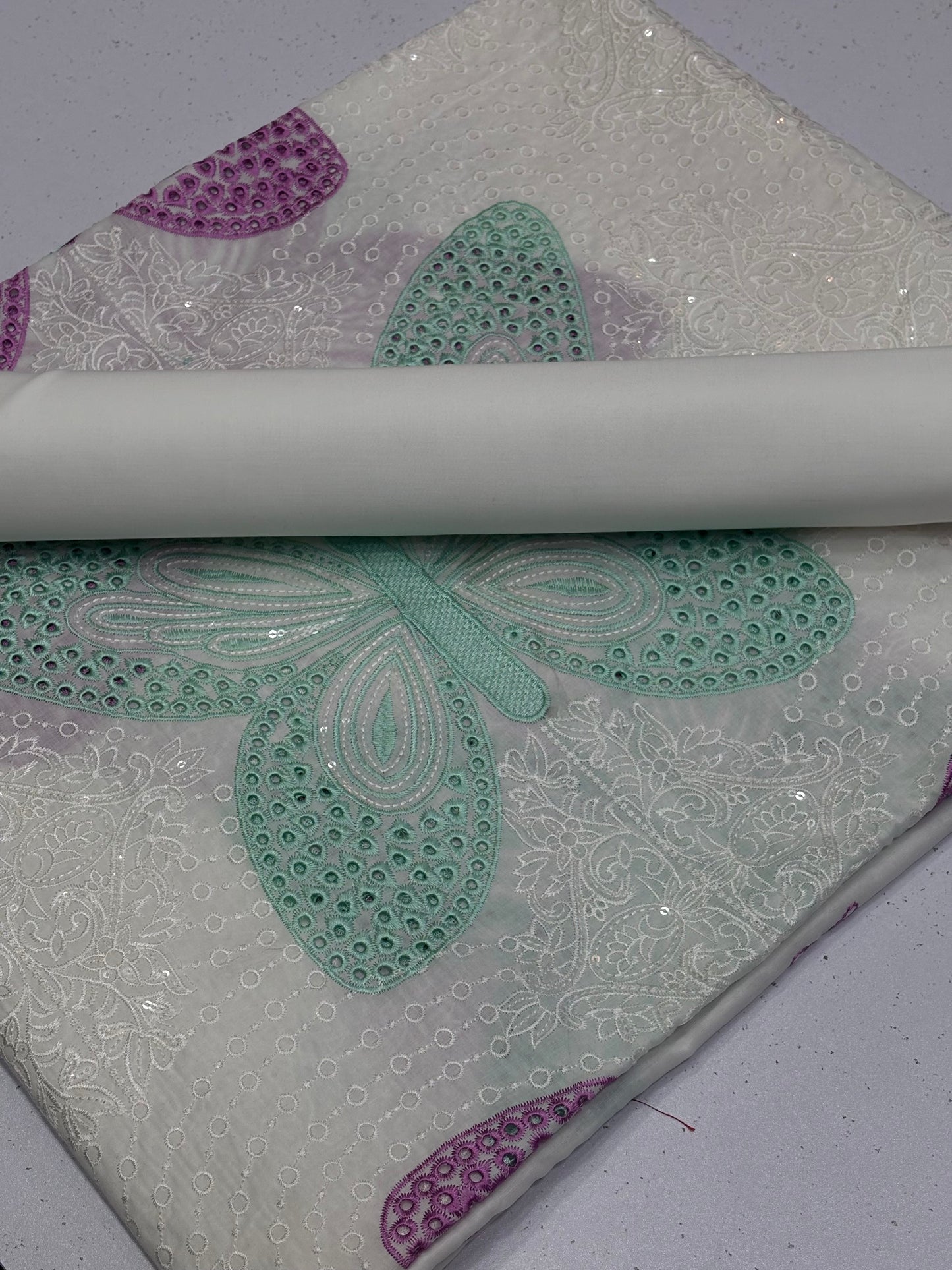 2PC lawn Embroidery