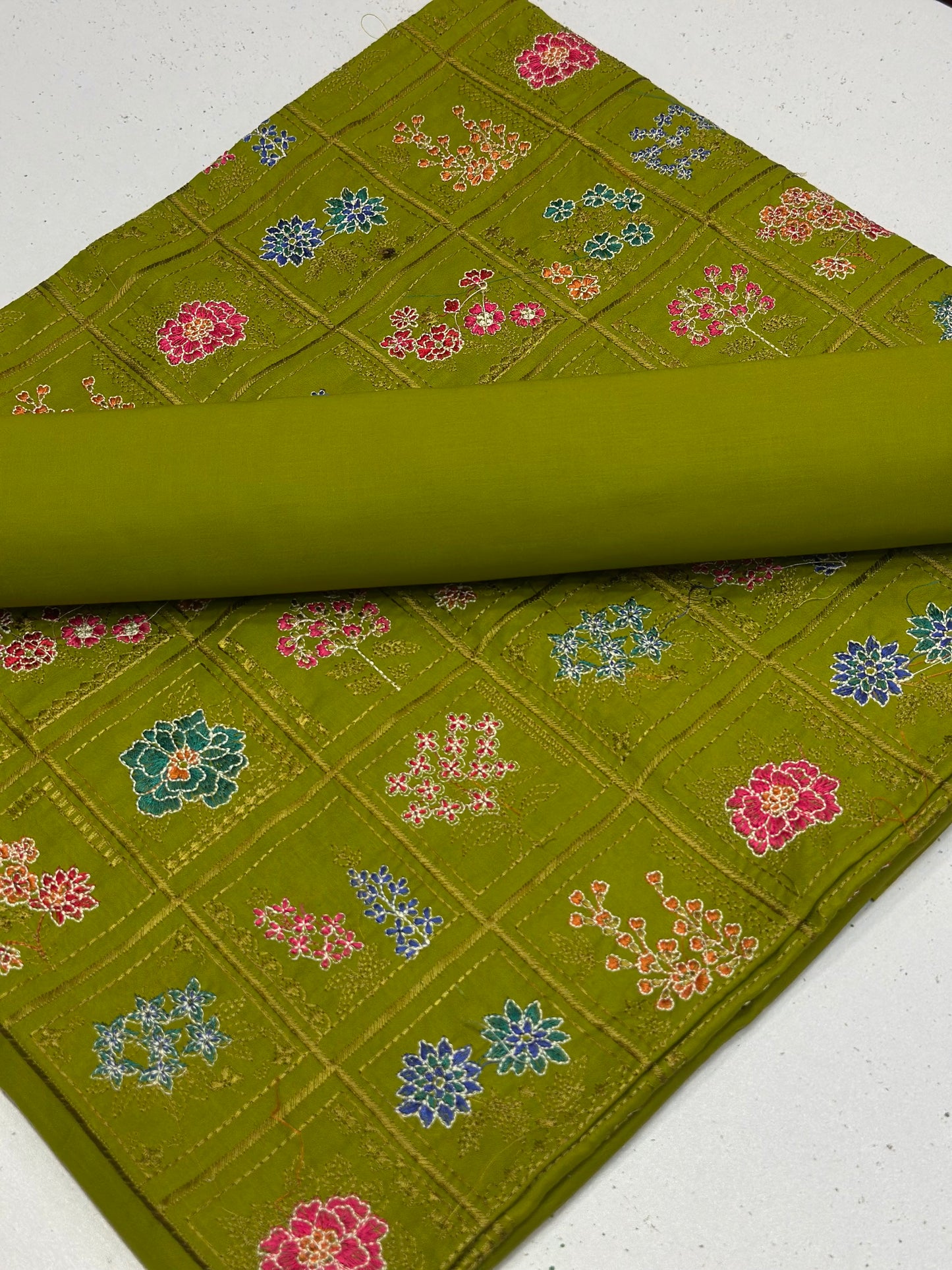 2PC lawn Embroidery