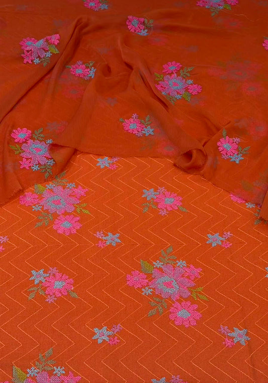 Bareeze Embroidered 3PC Winter Karandi KK2 | Premium Winter Collection