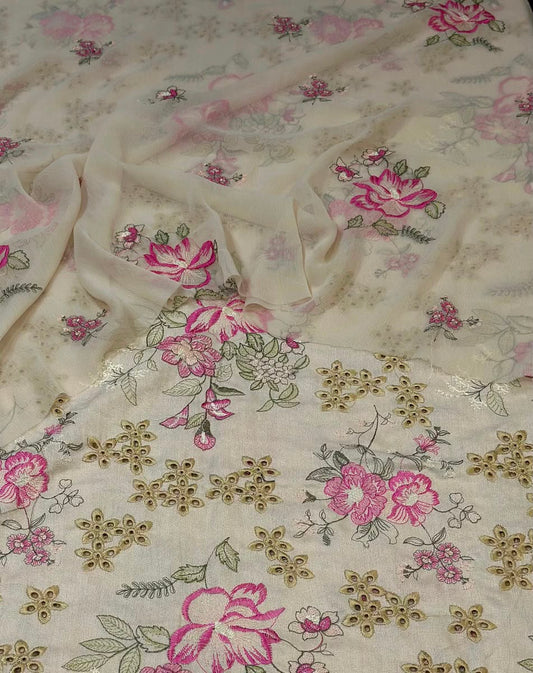 Bareeze Embroidered 3PC Winter Karandi KK4| Premium Winter Collection