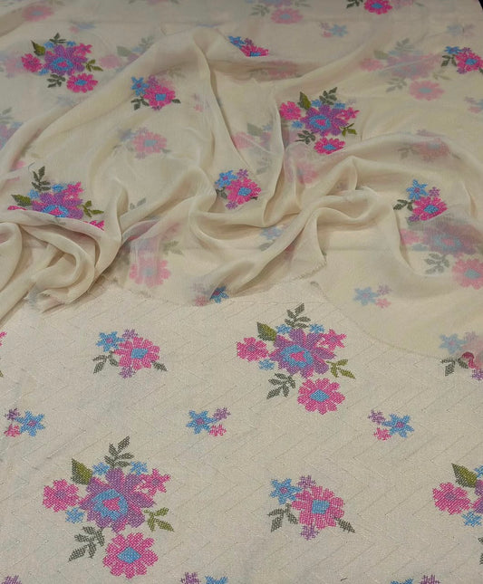 Bareeze Embroidered 3PC Winter Karandi KK5 | Premium Winter Collection
