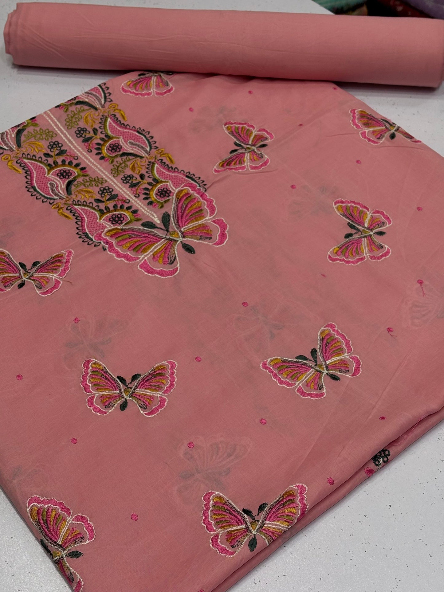 2pcs Lawn Embroidery