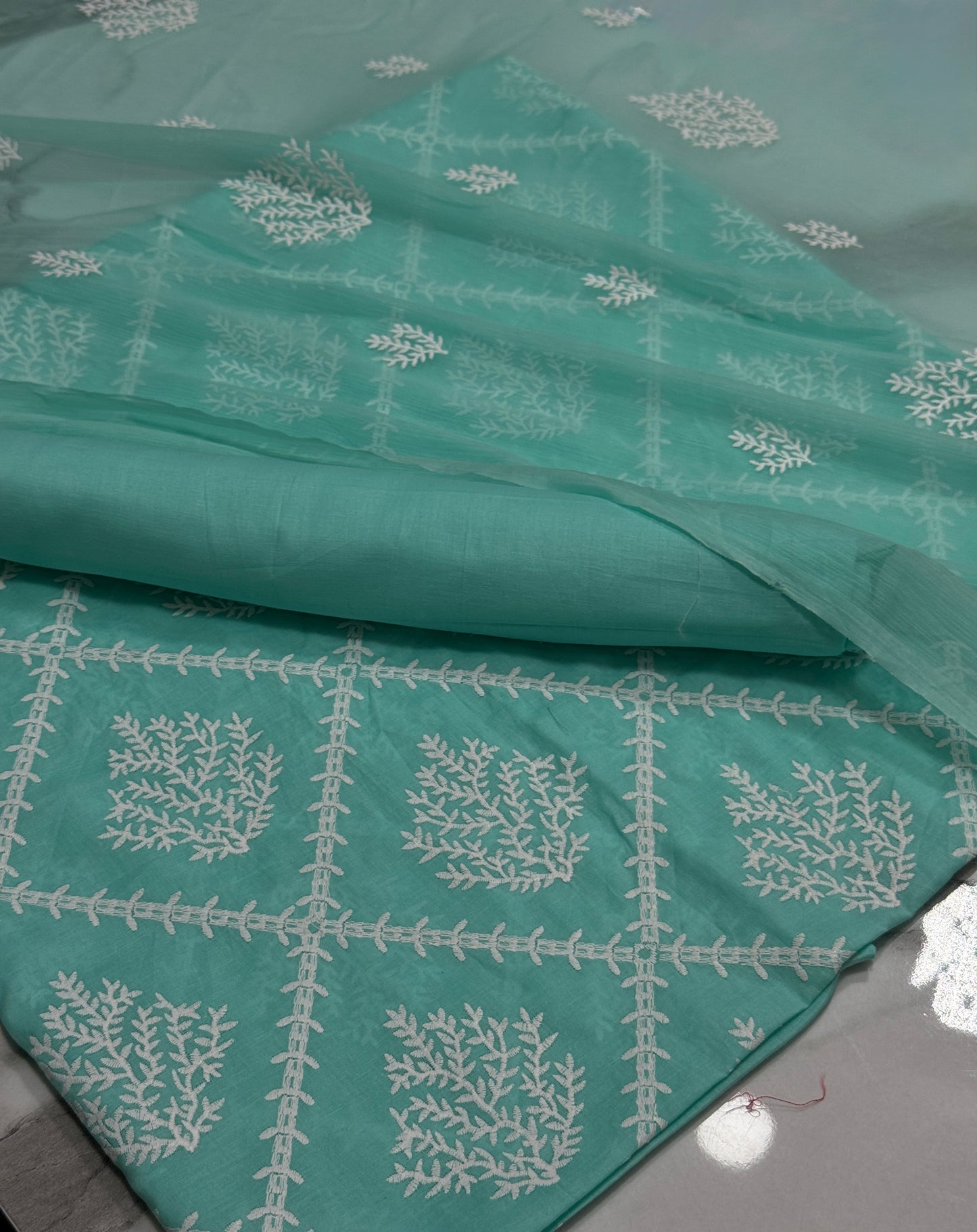 3Pcs Lawn Embroidery