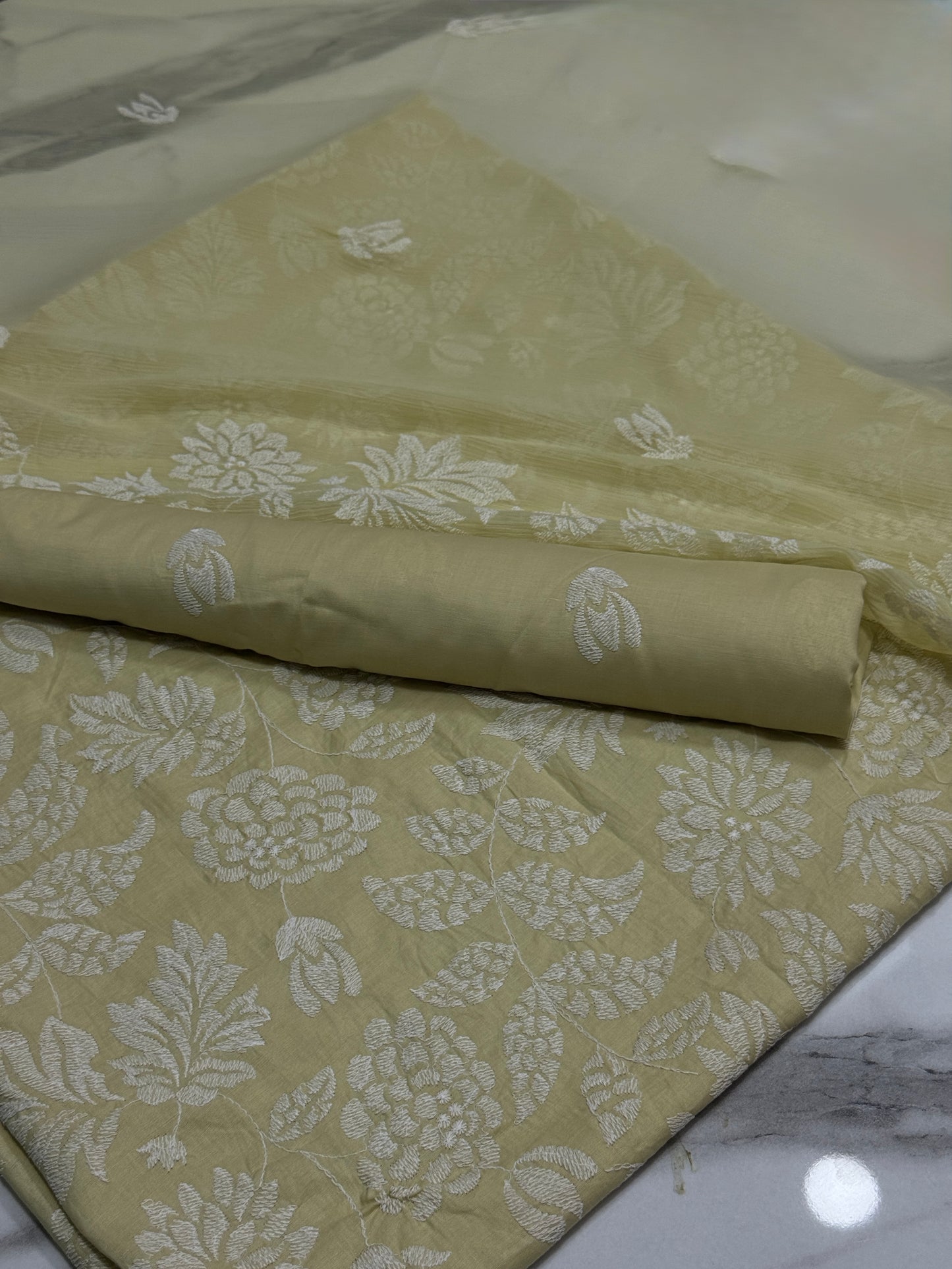 3Pcs Lawn Embroidery
