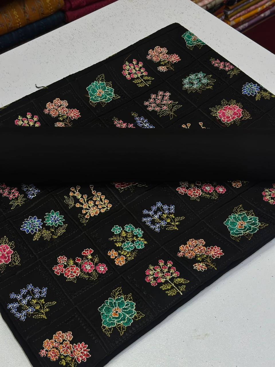 2PC lawn Embroidery
